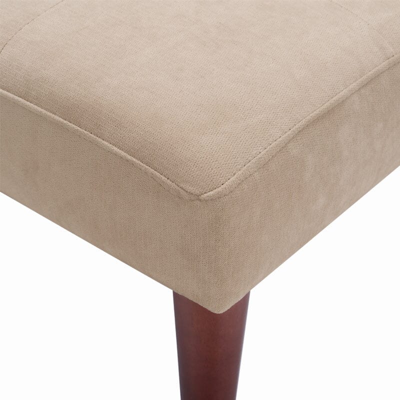 4ft Sofa Bed Wide Modern 2 Seater Padded Convertible Sofa Bed with Wooden Legs