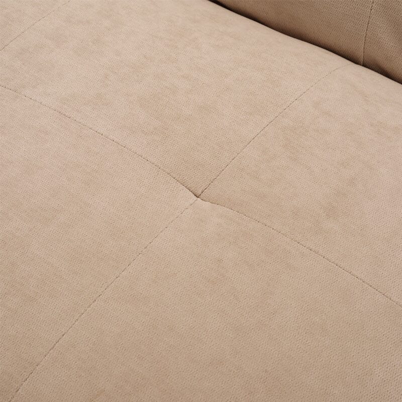 4ft Sofa Bed Wide Modern 2 Seater Padded Convertible Sofa Bed with Wooden Legs